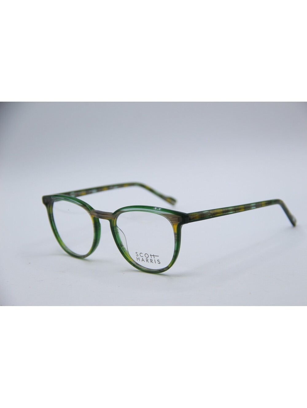 Scott Harris Sh-4706 C2 Green Yellow Authentic Eyeglasses 50-19-140